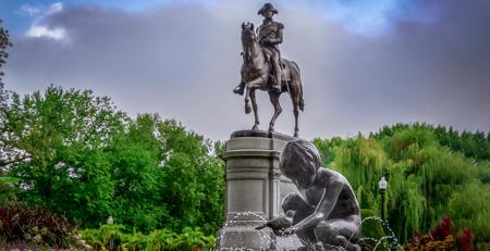 Boston public garden statue