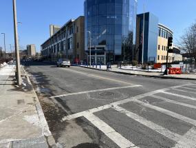 BWSC Customers Asked to Approach Building Via Pedestrian Crooswalk at Intersection of Harrison Ave and Melnea Cass Blvd 
